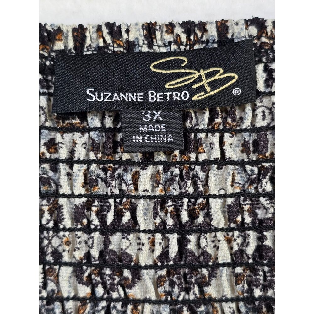 Suzanne Betro 3X Dress Bohemian Empire Waist Boho Milkmaid Peasant - Picture 2 of 4